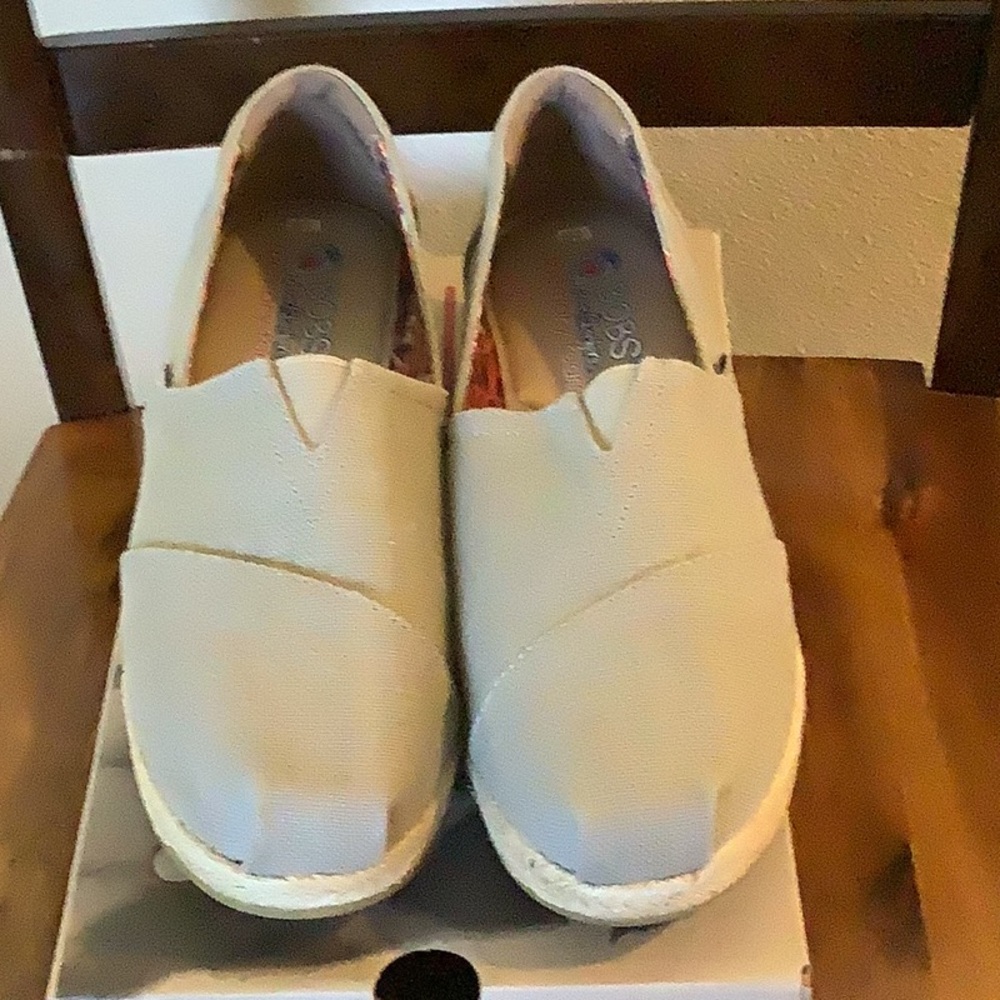Skechers Bob’s Wedge Canvas Shoes